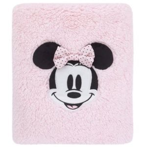 Minnie Mouse Plush Sherpa Baby Blanket